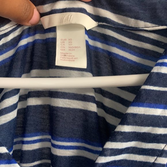 H&M Blue Striped Dress - Picture 2 of 2